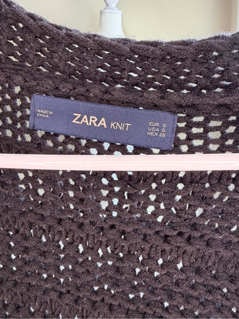 Zara Knit Women's Small Black Sequin-Embellished Knit Long Cardigan - Picture 4 of 4